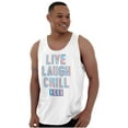 thumbnail image 3 of Live Laugh Chill Icee Logo Retro Tank Top T Shirts Men Women Brisco Brands X, 3 of 6