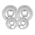 thumbnail image 2 of Nomeni Cooking Utensils 4 Piece Drip Pans Set Compatible With Stove Finish Electric Stove Burner Drip Pans, 2 of 9