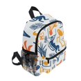 thumbnail image 2 of FORMRS School Backpack with Front Zippered Pocket 12" Student Travel Daypack, Tropical Jungle Vibes, 2 of 6