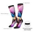 thumbnail image 6 of Haiem Rainbow Poodle Urban Street Socks, Funny Novelty Crazy Design Cotton Socks Sports Socks Knee High Socks For Men, Women,1Pairs - Gift For Working Friends, 6 of 8