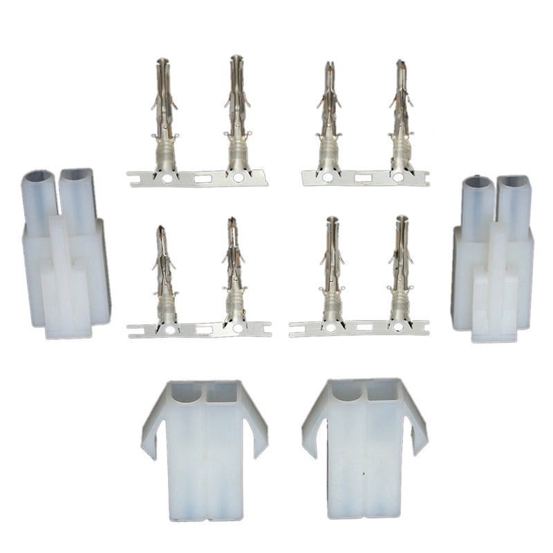 ben-gi 6PCS//Set Motorbike Battery Charger Adapter 2 Way charger connector Motorbike Pin Connector Motorcycle Charging Plastic Connection