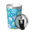 thumbnail image 2 of PAYOHTO Starfish Corals Pearls Seashells Insulated Stainless Steel Tumbler 12 oz Thermos Come with Straw Kids Leak-Proof Travel Mug Cup, 2 of 7