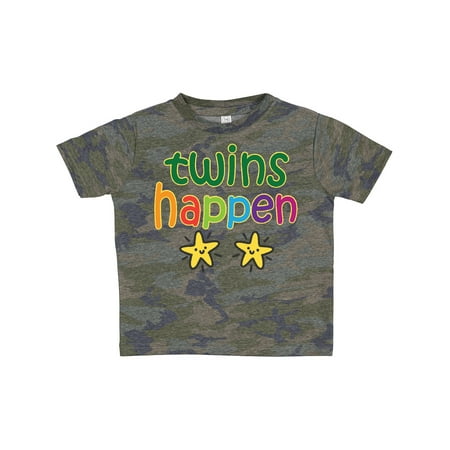 

Inktastic Twins Happen Baby Gift Gift Toddler Boy or Toddler Girl T-Shirt