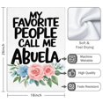 thumbnail image 3 of 2 Pcs Funny Kitchen Towels,My Favorite People Call Me Abuela Microfiber Dish Towels,Kitchen Tea Towels,Kitchen Towel Set (18" X 26"), 3 of 3