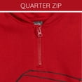 thumbnail image 5 of Disney Cars Toddler Boys' Fleece Quarter-Zip Hooded Sweatshirt Bright Red McQueen, 5 of 6