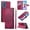 Wine red, variant on Leather Case For Motorola Moto G Play 2024 6.5",Embossed Totem Wallet With Card Holder,Wristband, Shockproof Kickstand Magnetic Cover,Black,For Moto G Play 2024