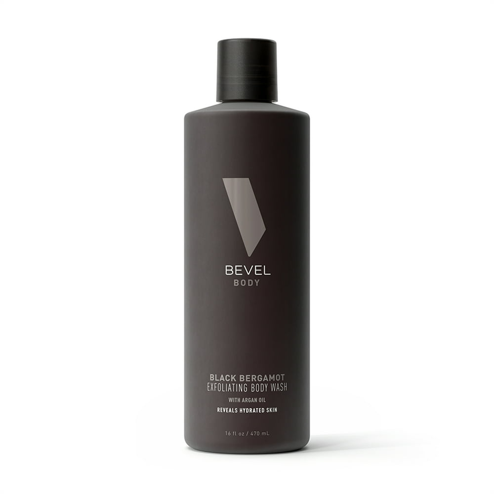 Bevel Black Bergamot Exfoliating Body Wash, All Skin Types, 16 fl. Oz