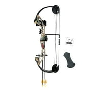 Bear Archery Warrior Youth Bow Includes Trophy Ridge Whisker Biscuit, Armguard, Quiver, and Arrows Recommended for Ages 11 and Up