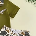 thumbnail image 5 of mgoYE Baby Boy Clothes 12-18 Months Toddler Baby Boy Summer Clothes Retro Camo Hunting Shirts Polo T-Shirt + Camouflage Shorts Set 6 12 18 24 Months(Green,2-3 Years), 5 of 6