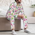 thumbnail image 7 of Sikiie Cute Flamingo Mens Pajama Set, Soft Warm Long Sleeve Sleepwear, Cozy Button-Down Pjs for Men-Small, 7 of 7