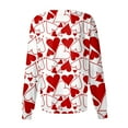 thumbnail image 4 of LHVUOA Valentines Day Scrub Shirts for Women Funny Love Heart Printed Working Jacket Nursing Uniform Shirts with Pockets, 4 of 4