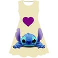 thumbnail image 1 of Niñas Stitch princesa vestido chico verano dibujos animados Disney Stitch 3D manga corta vestidos fiesta de cumpleaños vestido sin mangas ropa 7T Gao Jinjia LED, 1 of 2