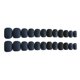 thumbnail image 1 of 24 Piezas De Uñas Postizas Mate Azul , Puntas Cortas De Uñas Artificiales Cuadradas Falsas, Pegamento De Cubierta Diseñ, 1 of 7