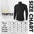 thumbnail image 3 of NY Threads Men's Ribbed Turtleneck Slim Fit Pullover Casual Long Sleeves Basic Top, Large, Black, 3 of 9