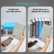 Eyoyo QR Code Scanner Bluetooth Wireless Barcode Scanner Phone Back Clip 1D 2D EAN UPC PC Warehouse Inventory Reader