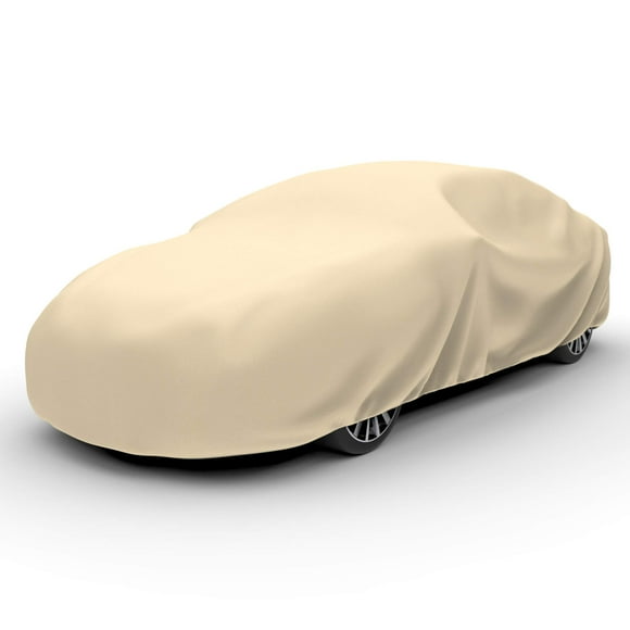 Budge A-3 Tan L x 60" W x 51" H Protector IV, 4 Layer Reliable Weather Protection, Waterproof, Dustproof, UV Treated Cover Fits Cars up to 200"