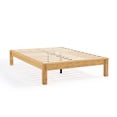 thumbnail image 1 of Base De Cama Luuna Madera De Bambú Matrimonial marron claro, 1 of 5