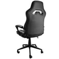thumbnail image 3 of Elama High Back Adjustable Faux Leather Office Chair in Gray and Black, 3 of 5