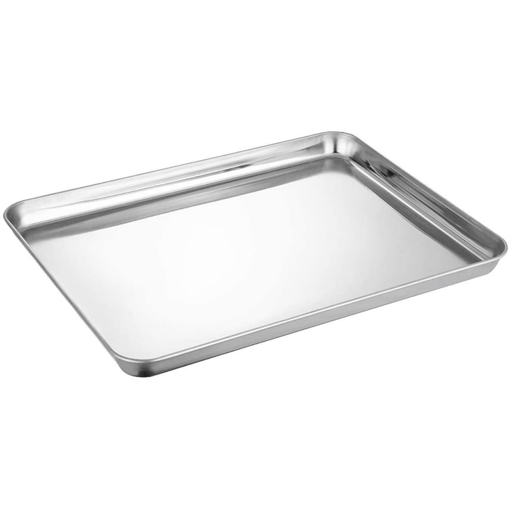 Jsbaby Baking pan, Stainless Steel Baking Sheet Cookie Tray Professional, 16 x 12 x 1 inch, Non