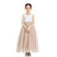 thumbnail image 3 of Ekidsbridal Girl Pageant Flower Girl Dress - Floor Length V-Back Lace Tulle 207R-A (Size: M-10), 3 of 4