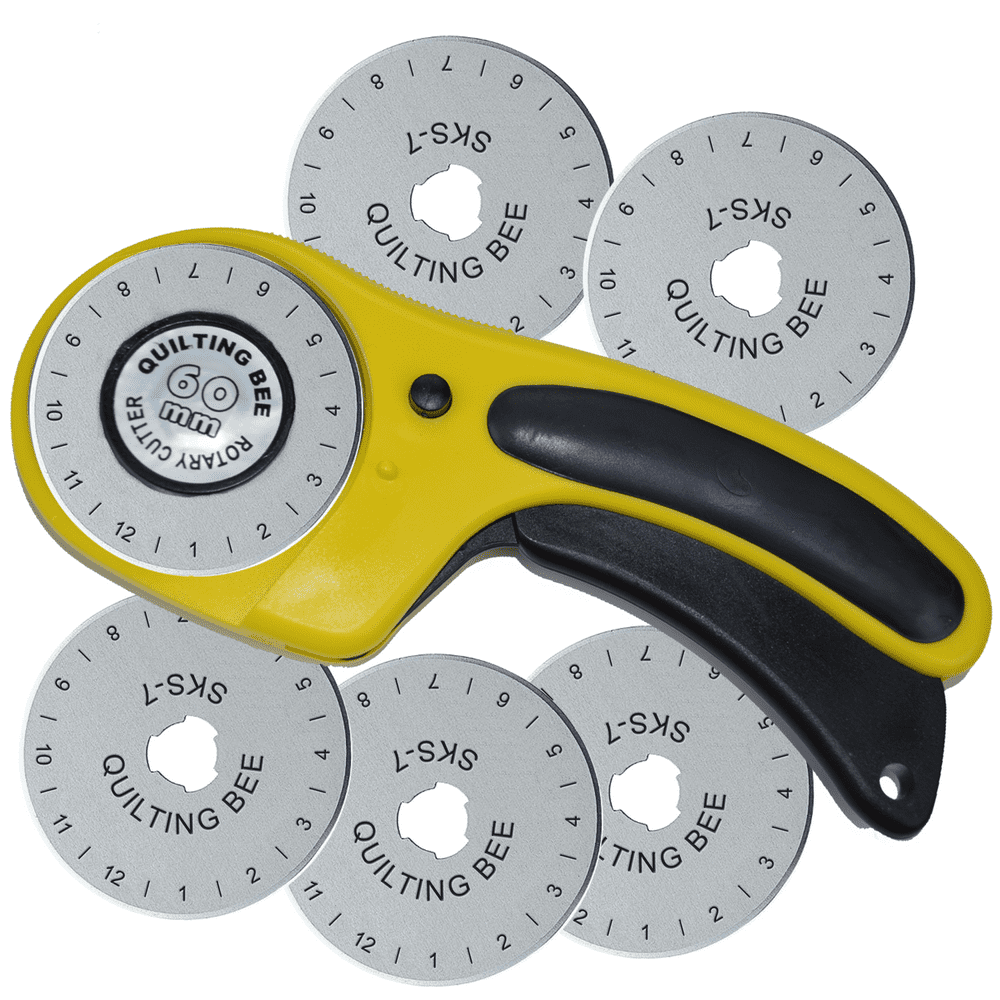 60mm Rotary Cutter & 5 Refill / Replacement Blades (RCRBC2) Walmart