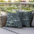 thumbnail image 3 of Outdoor Pillow Covers Pack of 2, Shabby Rustic Old Brick Wall Waterproof Throw Pillowcase Cushion Cases, Vintage Brick Decorative Pillow Cover for Couch Sofa Home Bed Patio, 3 of 9