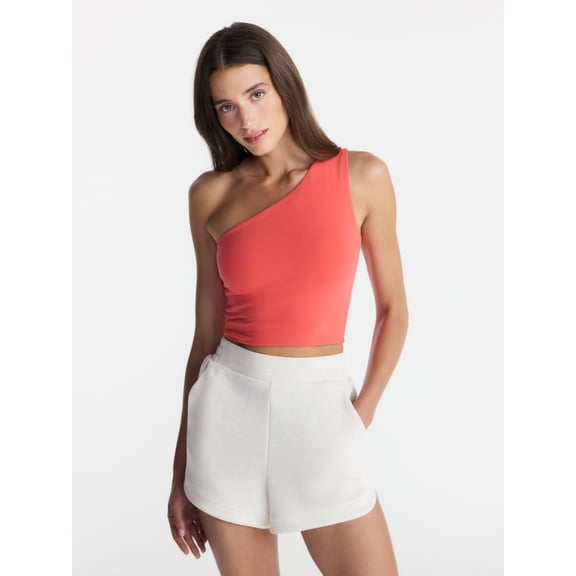 Avia Women's One Shoulder Sports Bra, Sizes XS-XXXL