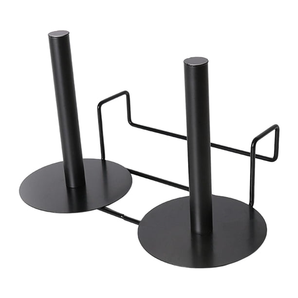 Porta bolsas de basura reutilizable de acero inoxidable, portátil, para almacenamiento de bolsas de basura. Doble cabeza