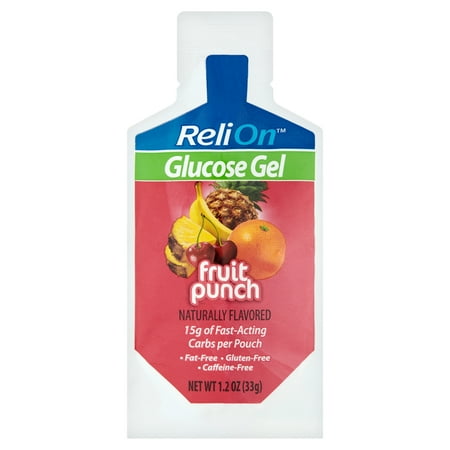 Relion Glucose Gel 1.2oz Fruit Punch
