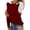 A01-Wine, variant on Women's Crochet Shoulder Solid Pullover Fancy Tops Crew Neck Blouse Long Sleeve T-shirts Casual Print Shirts Casual Printed Tees Wine L