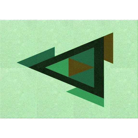 Ahgly Company Machine Washable Indoor Rectangle Transitional Mint Green Area Rugs, 2' x 3'