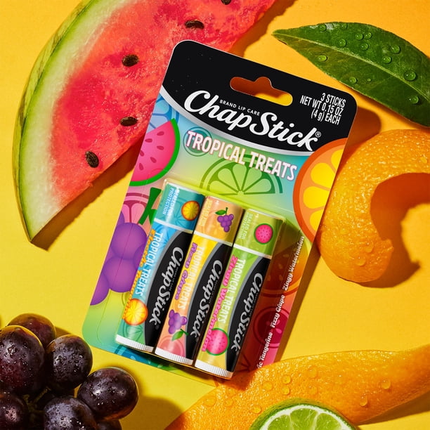 Lip Balm ChapStick Tropical Treats Collection 9x4.25g - Walmart.ca