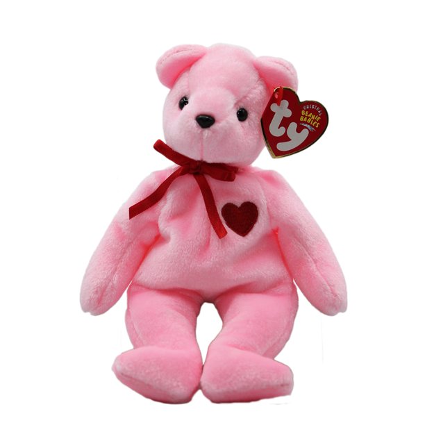 Ty Beanie Baby: Smooch-e the Bear | Stuffed Animal | MWMT - Walmart.com