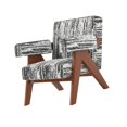 thumbnail image 2 of Silla Decorativa Silla Perezosa Muebles Sofá De Ocio Para Interior Oficina Sala De Estar Gris Algodón Lino, 2 of 8