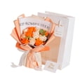 thumbnail image 1 of Ramo de flores preservadas Arreglo floral Dura 2-3 años Para siempre Rosa Romántico naranja, 1 of 9