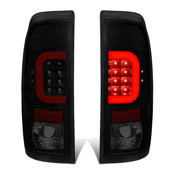 DNA Motoring TL-F15097-LED-RD3D-BK-SM-G2 For 1997 to 2004 Ford F150 -07 F250 F350 F450 F550 Black Housing Smoked Lens Red 3D LED Tail Lights