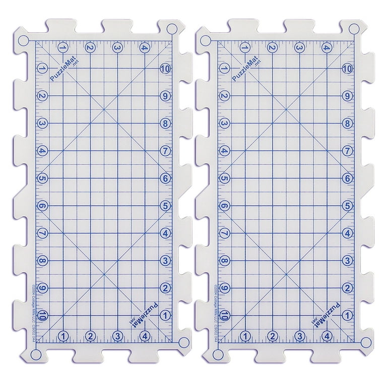 Puzzlemat 6 x 12 Rotary Cutting Mat Snap Together to Create The Size Cutting Mat You Need. Easy to Store and Long-lasting. Rotary Cutters Cut Cleanly