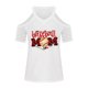 thumbnail image 4 of Blusa de manga corta con estampado de cuello en V informal para mujer con estilo Camiseta de verano con hombros descubiertos OAVQHLG3B Store  lin121212, 4 of 5