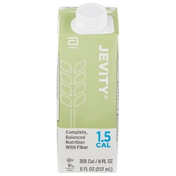 Jevity 1.5 Cal High Protein Nutrition Drink with Fiber, 8 Fl Oz (Pack of 24)