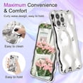 thumbnail image 3 of Compatible with iPhone 13 Wavy Phone Case, Cute Coquette 3D Wave Bubble Pattern and Stylish Wavy Border, Soft TPU, Protection Shockproof Phone Case for Women Girls (Silver), 3 of 8