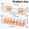 thumbnail image 3 of Card Storage Box with 7 Removable Divider, Card Deck Storage Box with Dividers Clear Compartment Organizer Portable Storage with Cover for Easy Access and Visibility, 3 of 7