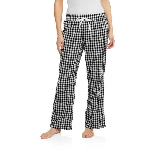 Women's Poplin Woven Sleep Pants with Drawstring - Walmart.com