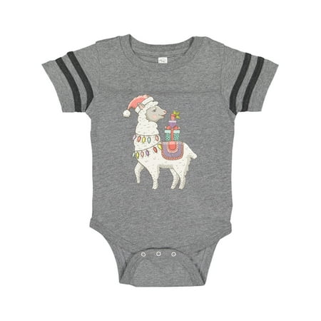 

Inktastic Christmas Llama Gift Baby Boy or Baby Girl Bodysuit