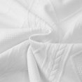 thumbnail image 6 of Men 2 Piece Textured Tracksuit Set, Diamond Jacquard Crew Neck Short Sleeve T-Shirt and Drawstring Elastic Waist Shorts Summer Casual Loungewear Size M-5XL White, 6 of 9