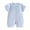 Blue, variant on QNANSPI Baby Boys and Girls Romper, Toddler One Piece Jumpsuit, Unisex Newborn Solid Color Short Sleeve Romper Round Neck Breathable Bodysuit for 0-24 Months Infants
