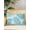 Aqua, Mint, White, variant on Outdoor Pillows Waterproof, Aqua Blue Palm Leaves Throw Pillows with Inserts Included, Summer Botanical Tropical Plants Indoor Outdoor Decorative Lumbar Pillow for Bed/Couch/Patio 12"x20", 1Pcs