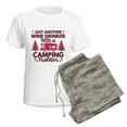 thumbnail image 5 of CafePress - Wine Drinker Camping Women's Light Pajamas - Women's Short Sleeve Print T-Shirt and Pants Light Cotton Pajama Set, 5 of 7