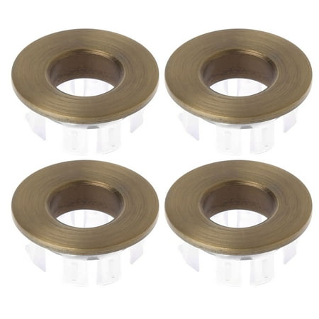 

Goodhd 4pc Basin Sink Overflow Cover Six-foot Round Insert Ring Hole Cap Bathroom