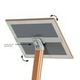 thumbnail image 3 of M&T Displays Curved Menu Board, 11x17 inch Copper Pedestal Sign Holder Floor Standing Aluminum Front Loading Easy Open Poster Message Advertisement Holder for Restaurant Cafe Hotel, 3 of 8