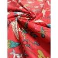 thumbnail image 4 of Women Dressmaking Material Indian Floral Print Fabric Red Floral Cotton Running, 4 of 6